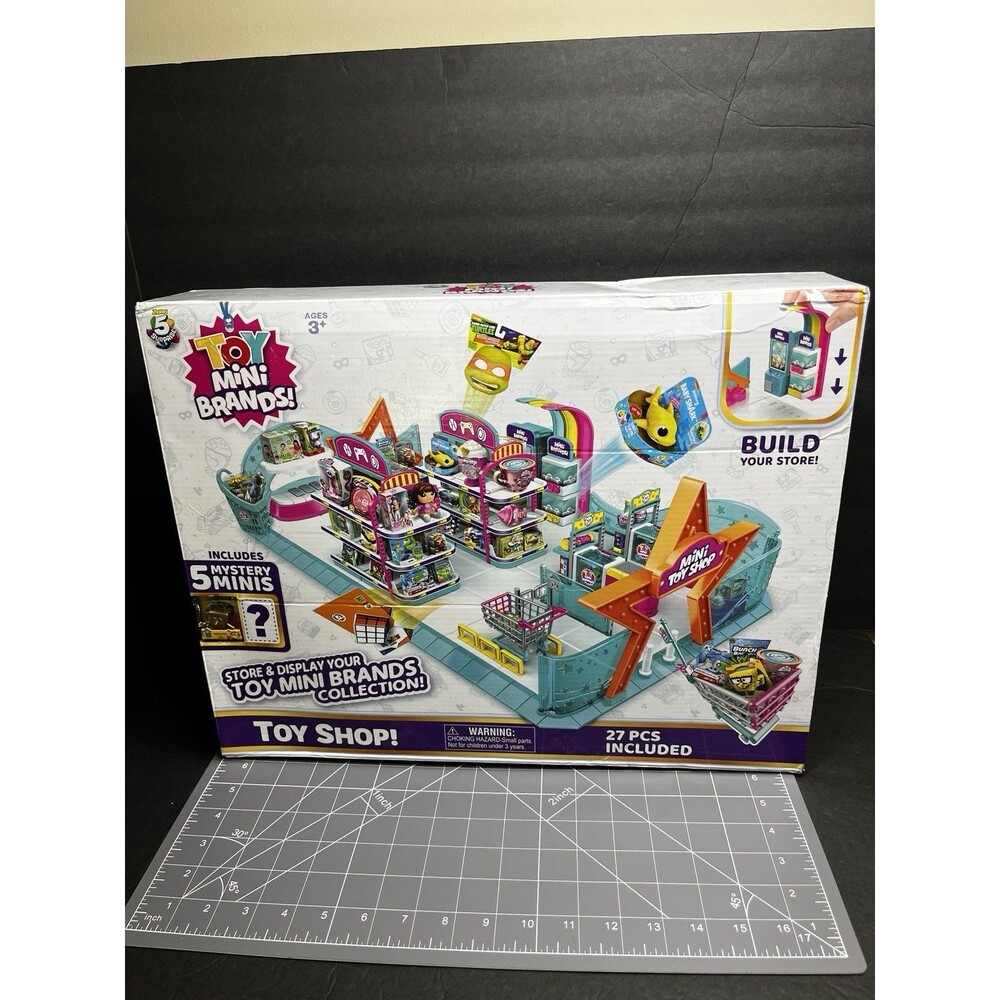 Toy Mini Brands Toy Shop Playset By Zuru With 5 Exclusive Mystery Minis New